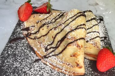 How to Make French Crepes| Nutella and Strawberry Crepes| Crepes Recipe by Delicious and Tasty