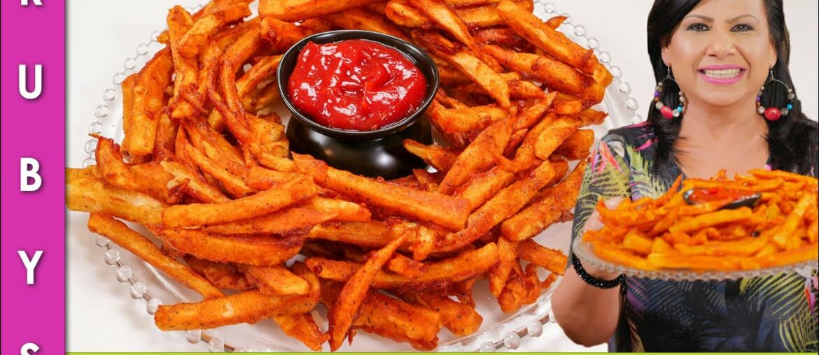 Incredibly Crispy Seasoned French Fries or Masala Chips Recipe in Urdu Hindi - RKK