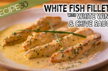 White fish in Creamy White Wine and Shallot Sauce
