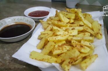 Super tasty recipe of french fries |simple tareeqa fries bnane ka |homemade tasty french fries
