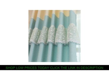 SaleEuropean Idyllic Style Embroidery Shading Curtains for Living Dining Room Bedroom Translucidus