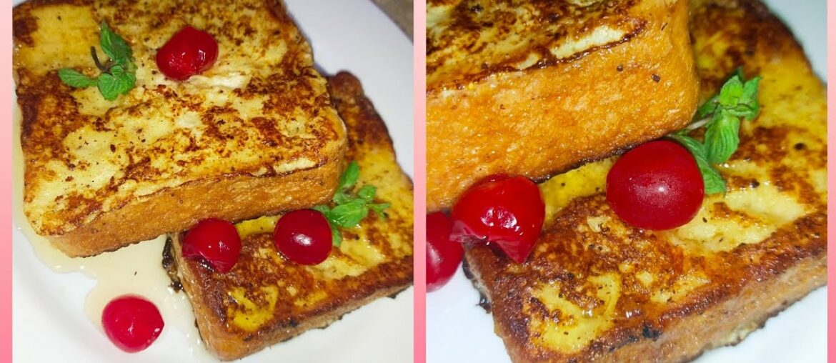 french toast (quick and easy recipe)by the wok on flame
