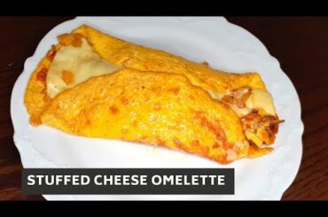Stuffed cheese omelette recipe|french style omelette|Easy breakfast recipe