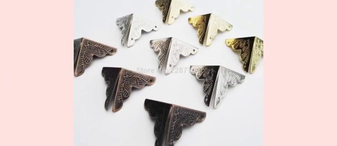 ✅12pc Decorative Antique Brass Golden Silvery Jewelry Chest Wine Box Wo