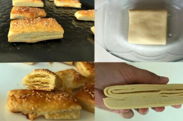 french puff pastry recipe step by step/perfect home made puff pastry by cooking baking secret