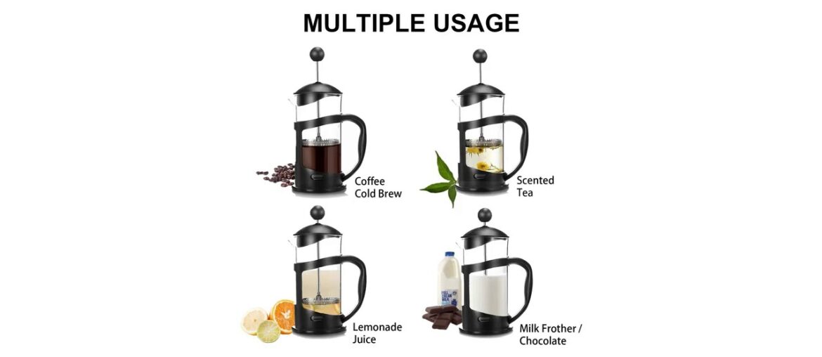 ✅ Covos French Press Coffee Maker 12oz(350ml) Coffee/Tea Maker with 4 Level Filtration,Heat Resista ✅ Covos French Press Coffee Maker 12oz(350ml) Coffee/Tea Maker with 4 Level Filtration,Heat Resista