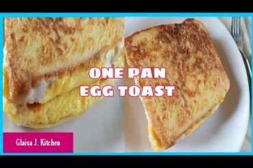 ONE PAN EGG TOAST | Egg Omelet | Egg sandwich | French toast || One pan egg toast recipe