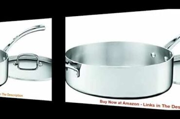 ☄️ Cuisinart FCT33-28H French Classic Tri-Ply Stainless 5-1/2-Quart Saute Pan with Helper Handle an