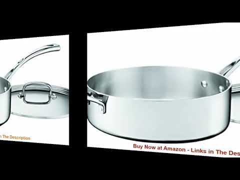 ☄️ Cuisinart FCT33-28H French Classic Tri-Ply Stainless 5-1/2-Quart Saute Pan with Helper Handle an ☄️ Cuisinart FCT33-28H French Classic Tri-Ply Stainless 5-1/2-Quart Saute Pan with Helper Handle an