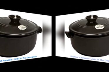⭐️ Emile Henry France Flame Round Stewpot Dutch Oven 2.6 quart Charcoal Must Have