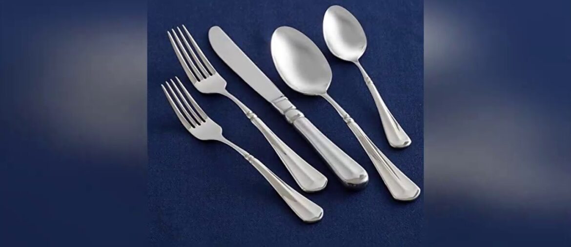 ❄️ Mikasa French Countryside 65-Piece 18/10 Stainless Steel Flatware Set with Serving Utensil Set S