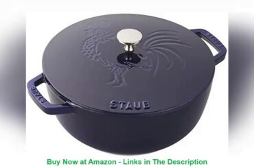 ☘️ Staub Cast Iron 3.75-qt Essential French Oven Rooster - Dark Blue Hotest Item