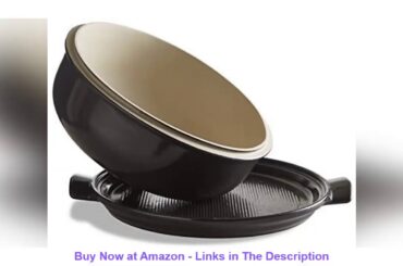 ⚡️ Emile Henry Made In France Bread Cloche 13.2 x 11.2"" Charcoal Premium