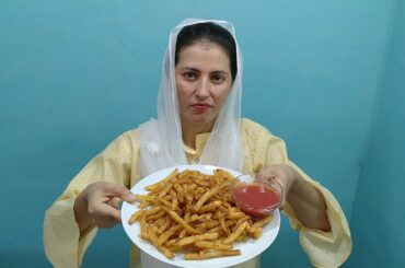 Crispy French Fries Recipe | Homemade Crispy French Fries Recipe in Urdu Hindi | Kitchen With Faria