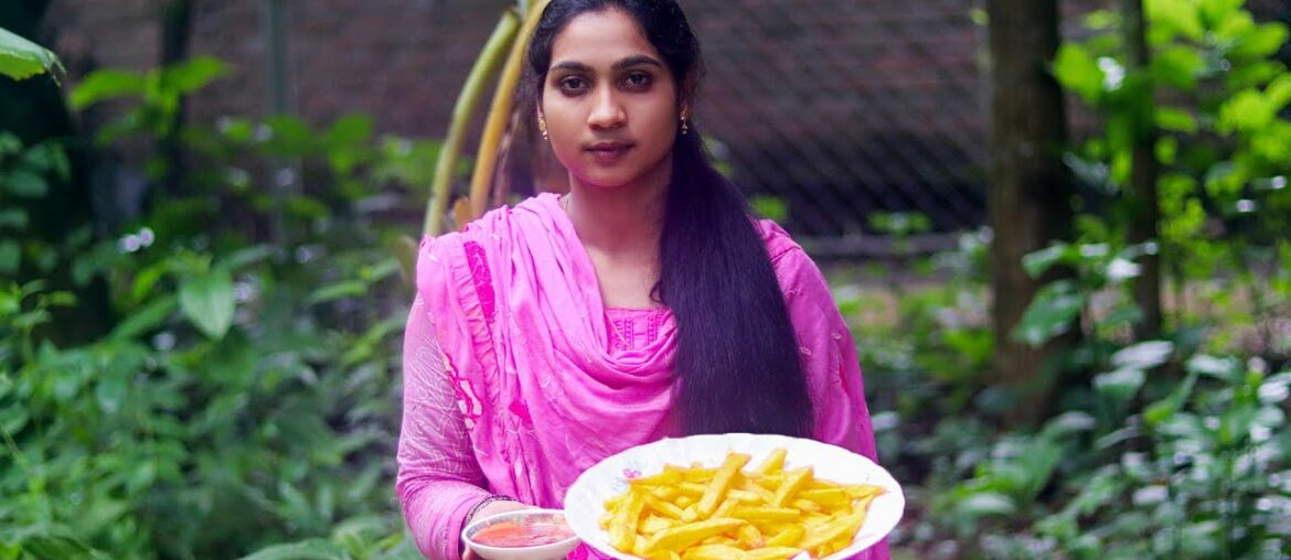 French Fries Making Recipe by Village Food Life - Crispy French Fries | French Fry Recipe Bangla