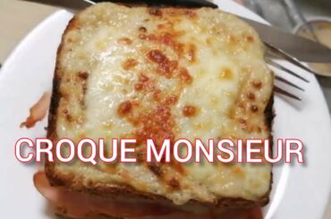 Croque Monsieur - Ham and Cheese with a Twist | Bechamel Sauce (French Recipe) Easy Cheesy Sandwich