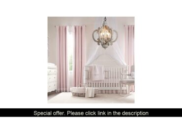 ⭐️  Vintage white wood pendant light retro antique hanging light french kitchen fixture in bedroom