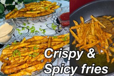 CRISPY AND SPICY FRIES |MASALA FRIES| SPICY FRENCH FRIES RECIPE BY ZOHRA