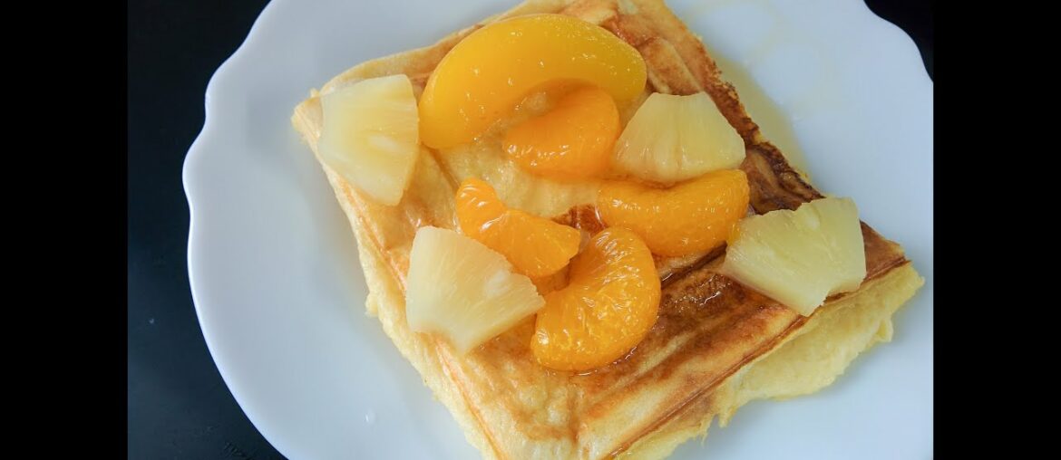 French Toast Cooked in a Sandwich Maker with Mixed Fruits (Breakfast Recipe)