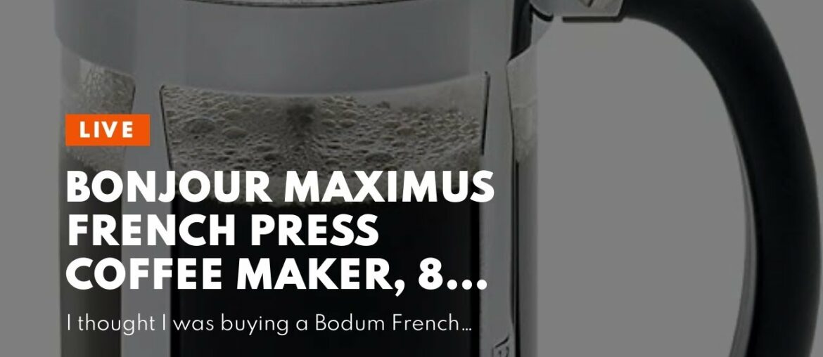 BonJour Maximus French Press Coffee Maker, 8 Cup, Purple BonJour Maximus French Press Coffee Maker, 8 Cup, Purple