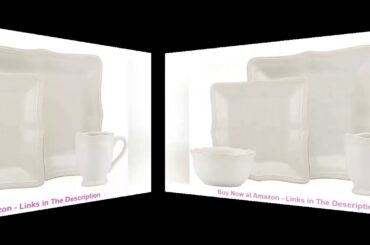 ✔️ Lenox French Perle Bead White Square 16 Piece Dinnerware Place Setting Set Service for 4 SALE