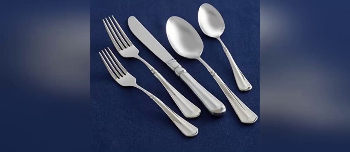 ☘️ Mikasa French Countryside 65-Piece 18/10 Stainless Steel Flatware Set with Serving Utensil Set S ☘️ Mikasa French Countryside 65-Piece 18/10 Stainless Steel Flatware Set with Serving Utensil Set S