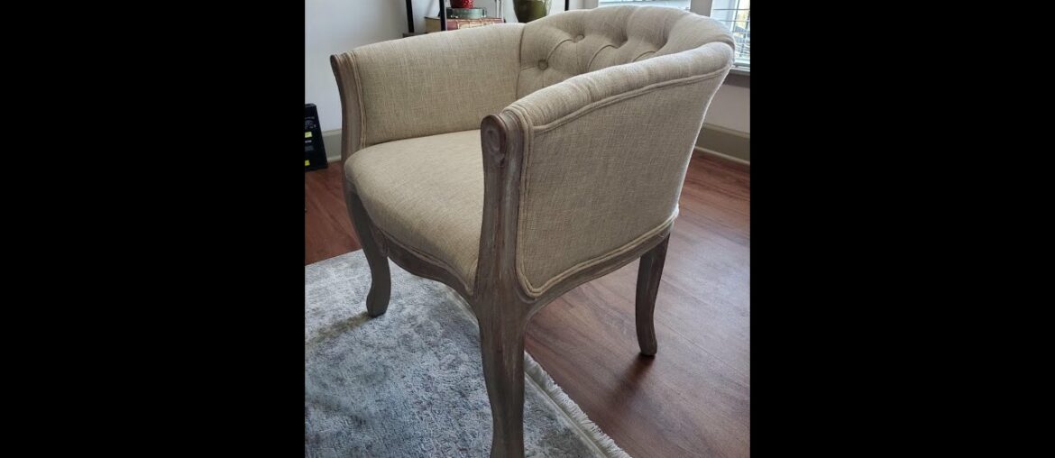 Modway Crown French Vintage Barrel Back Tufted Upholstered Fabric Dining Armchair in Light Gray Modway Crown French Vintage Barrel Back Tufted Upholstered Fabric Dining Armchair in Light Gray