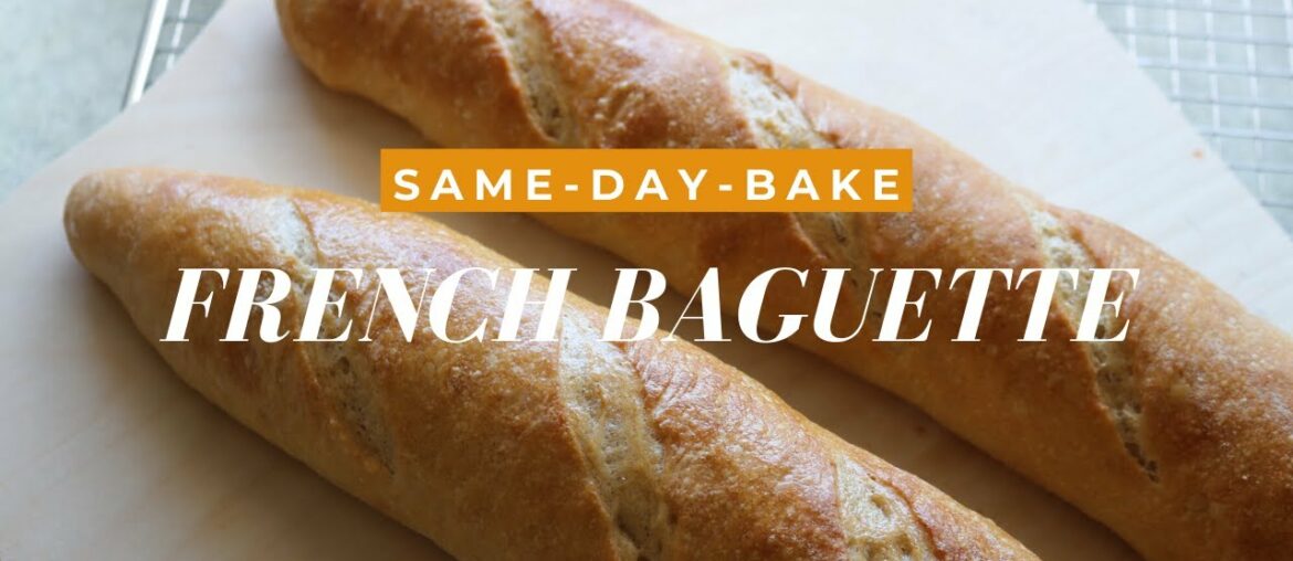 Simple Homemade Baguette Recipe II Simple Homemade French Bread
