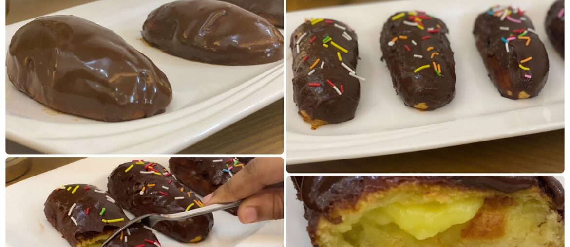 Easy Chocolate Eclairs Recipe || A Classic French Dessert || Easy Chocolate Eclairs Recipe || A Classic French Dessert ||