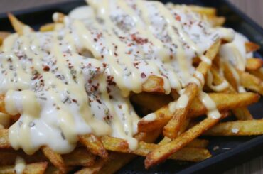 French Fries With Cheese Sauce Recipe || Cheese Fries || চিস ফ্রেঞ্চ ফ্রাইস #cookedbysazia