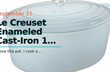 Le Creuset Enameled Cast-Iron 15-1/2-Quart Oval French Oven, Cherry