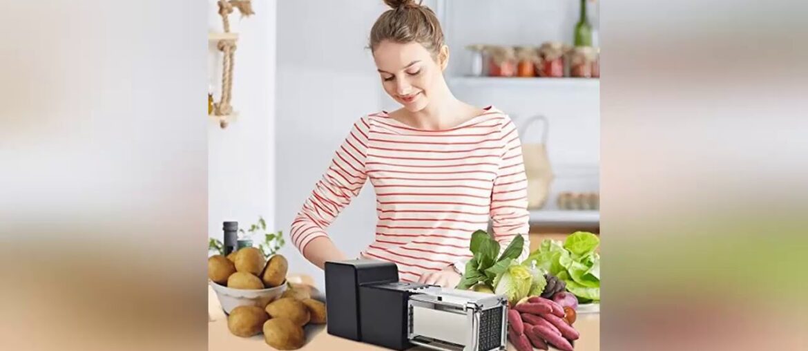 ✨ Electric French Fry Cutter Sopito Professional French Fry Cutter Stainless Steel Electric Potato