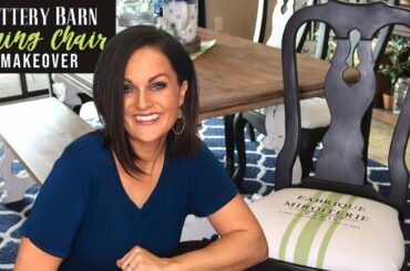 ⭐TRASH TO TREASURE MAKEOVER- Pottery Barn Dining Chairs FURNITURE FLIP