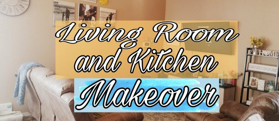 Living Room and Kitchen Dining Room Makeover | Living Room and Kitchen Decor Ideas