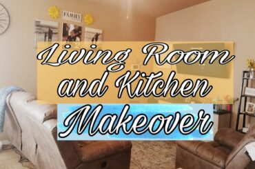 Living Room and Kitchen Dining Room Makeover | Living Room and Kitchen Decor Ideas