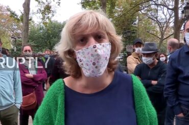 France: Restaurant and bar owners throw down keys at protest over new COVID restrictions in Paris