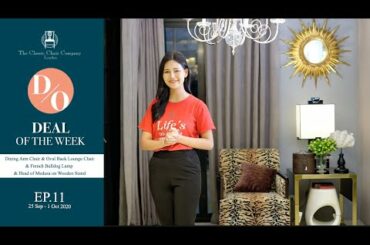 Deal of the week EP.11 :  Dining Arm Chair &  Lounge Chair &  French Bulldog Lamp & Head of Medusa