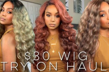 $30 VOLUMINOUS WIGS TRY ON HAUL! HERAREMY WIG GIVEAWAY | WINE N WIGS WEDNESDAY | ALWAYSAMEERA