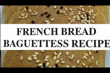 Easy French bread recipe/ Baguettess Recipe at home/ Alizah's Food Lab