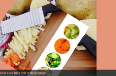 Potato French Fry Cutter Stainless Steel Serrated Blade Easy Slicing B