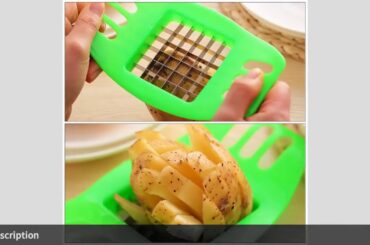 French Fry Cutter Vegetable Potato Slicer Cutter Chopper Chip Maker To