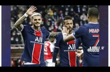Paris Saint-Germain successful trip to Reims In ligue 1 matchup to record their third straight win.
