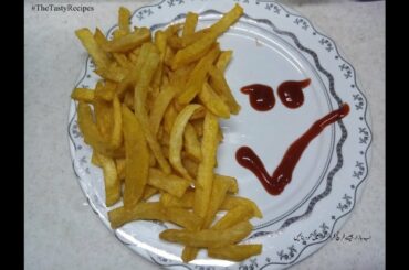 How to make crispy french fries at home in urdu by The Tasty Recipes