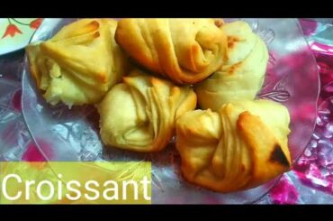 Croissant without oven | French pastry | butter croissant recipe without oven | puff pastry recipe