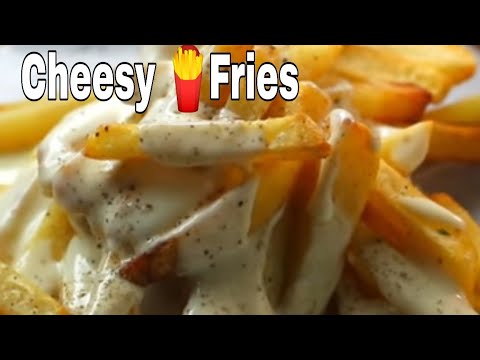 Cheesy Potato Fries # Homemade French Fries With Cheese Sauce Recipe in Odia # Cheesy Potato Fries # Homemade French Fries With Cheese Sauce Recipe in Odia #