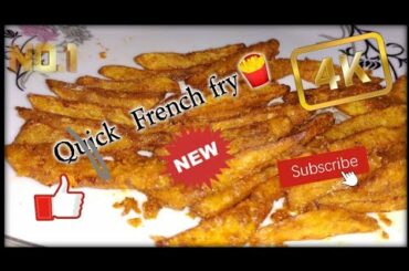 Quick French fry recipe at home|| on the easiest &  local way||🍟😊