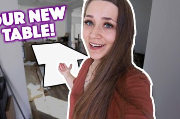 UNBOXING OUR OAK DINING ROOM TABLE FROM RESTORATION HARDWARE!