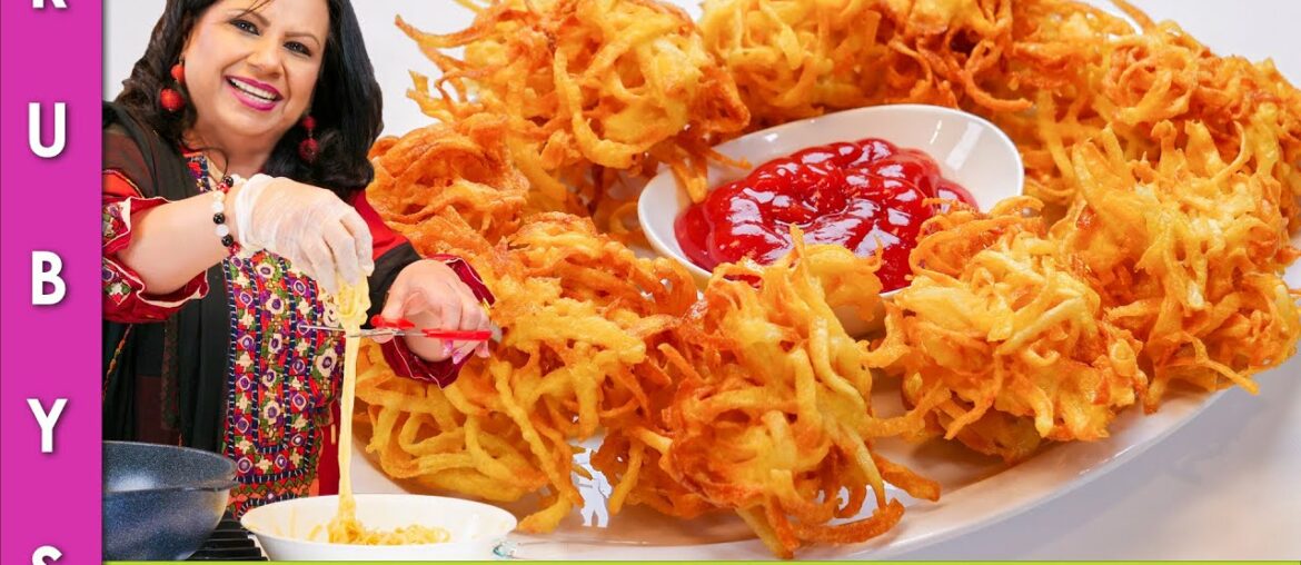 Laccha Aloo Potato Chip ya French Fries Recipe in Urdu Hindi - RKK