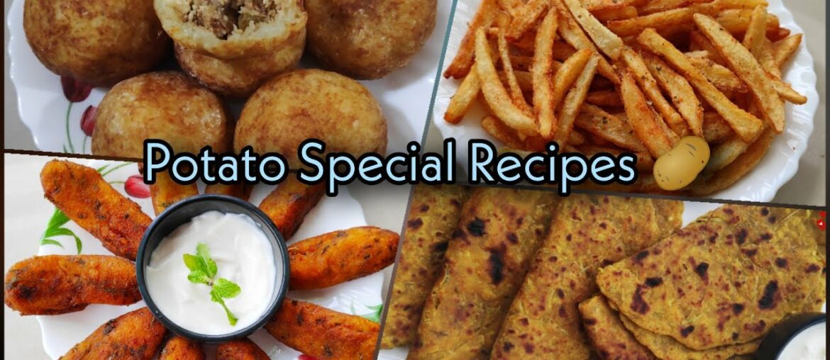 Potato special recipes🥔/French Fries🍟/Babycorn Cigars/Farali Pattice/Lauki Aloo ka Paratha