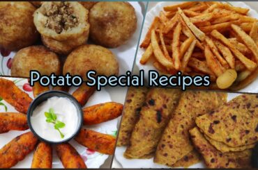 Potato special recipes🥔/French Fries🍟/Babycorn Cigars/Farali Pattice/Lauki Aloo ka Paratha